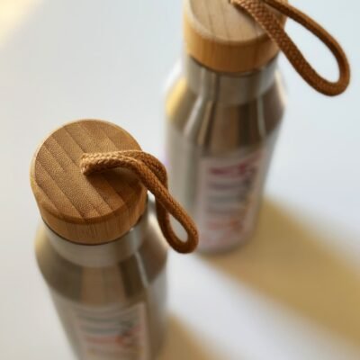 Alternative view of Silver stainless steel flask 500ml