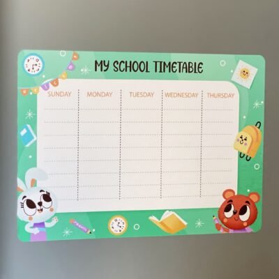 Cute animals timetable
