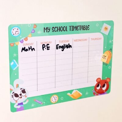 Alternative view of Cute animals timetable