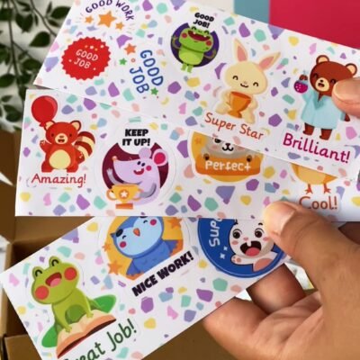 Cute animals reward stickers