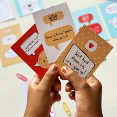 Cute animals motivation cards
