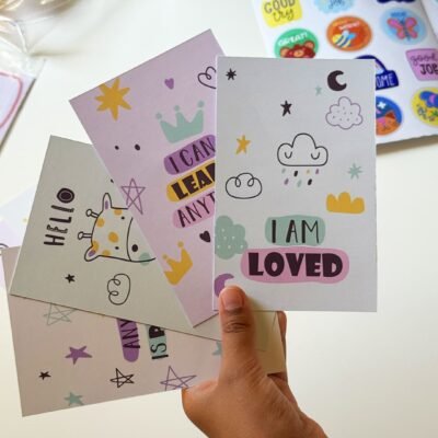 Doodle motivation cards