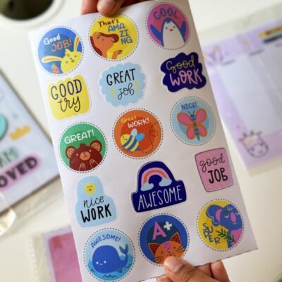 Doodle reward stickers