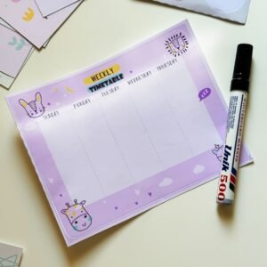 Alternative view of Doodle timetable