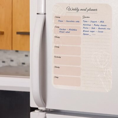 Alternative view of Beige flower meal planner