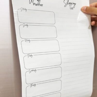 Alternative view of Transparent meal planner