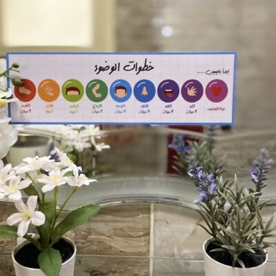 Alternative view of Wudu icons - Arabic