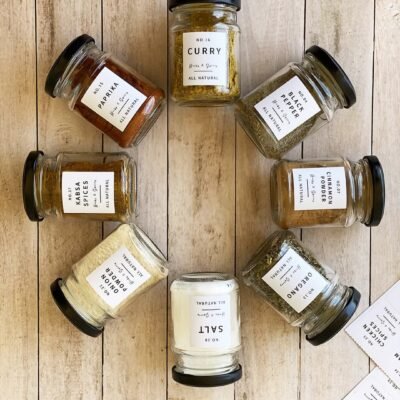 Jar 150ml - Black lid - 4 pcs