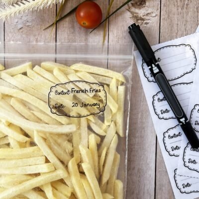 Transparent Fridge tag - English