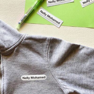 Black & white iron on