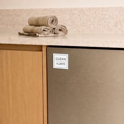 A dishwasher with a 